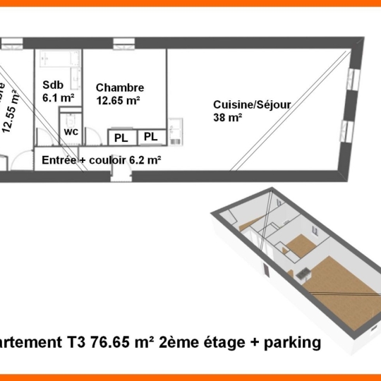  Annonces VAULX EN VELIN : Apartment | MONTLUEL (01120) | 76 m2 | 225 000 &euro; 