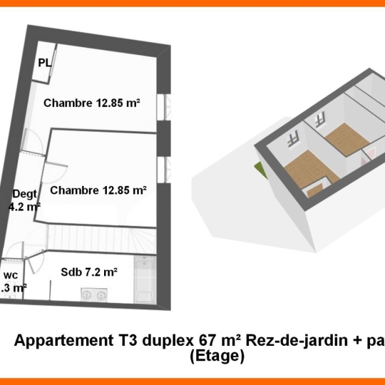  Annonces VAULX EN VELIN : Apartment | MONTLUEL (01120) | 67 m2 | 230 000 &euro; 