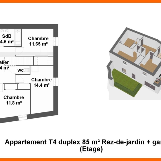  Annonces VAULX EN VELIN : Apartment | MONTLUEL (01120) | 85 m2 | 260 000 &euro; 