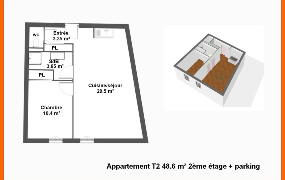 Annonces VAULX EN VELIN : Apartment | MONTLUEL (01120) | 48 m2 | 155 000 &euro; 